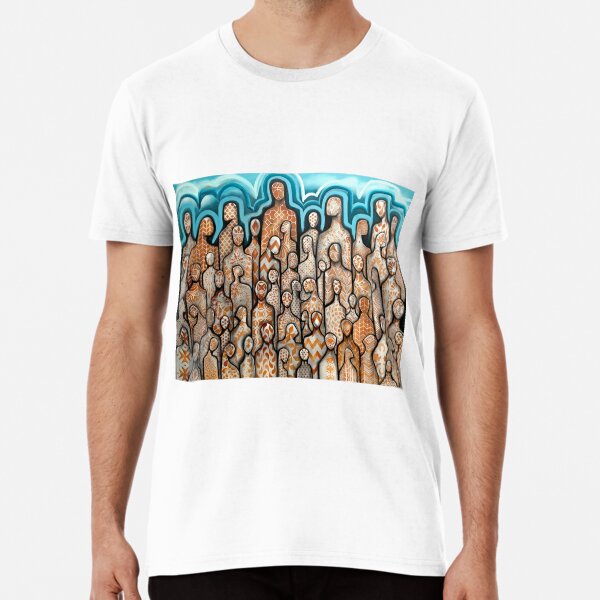 The People #3- Textures- oils HA! 2019-alleyvision Premium T-Shirt
