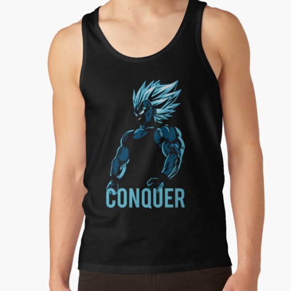 CONQUER - Vegeta Gym Workout Motivational  Tank Top