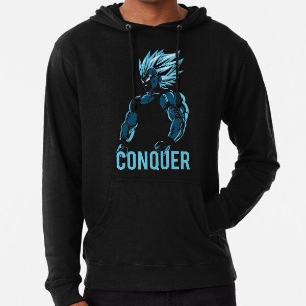 CONQUER - Vegeta Gym Workout Motivational Sudadera ligera con capucha