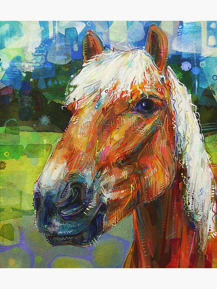 Haflinger Horse Painting - 2010 by gwennpaints
