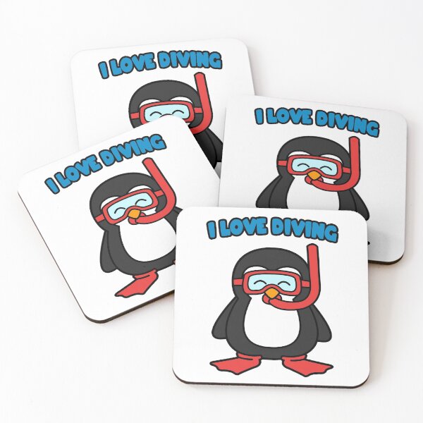 Item preview, I love diving penguin designed and sold by nmdesigns1.