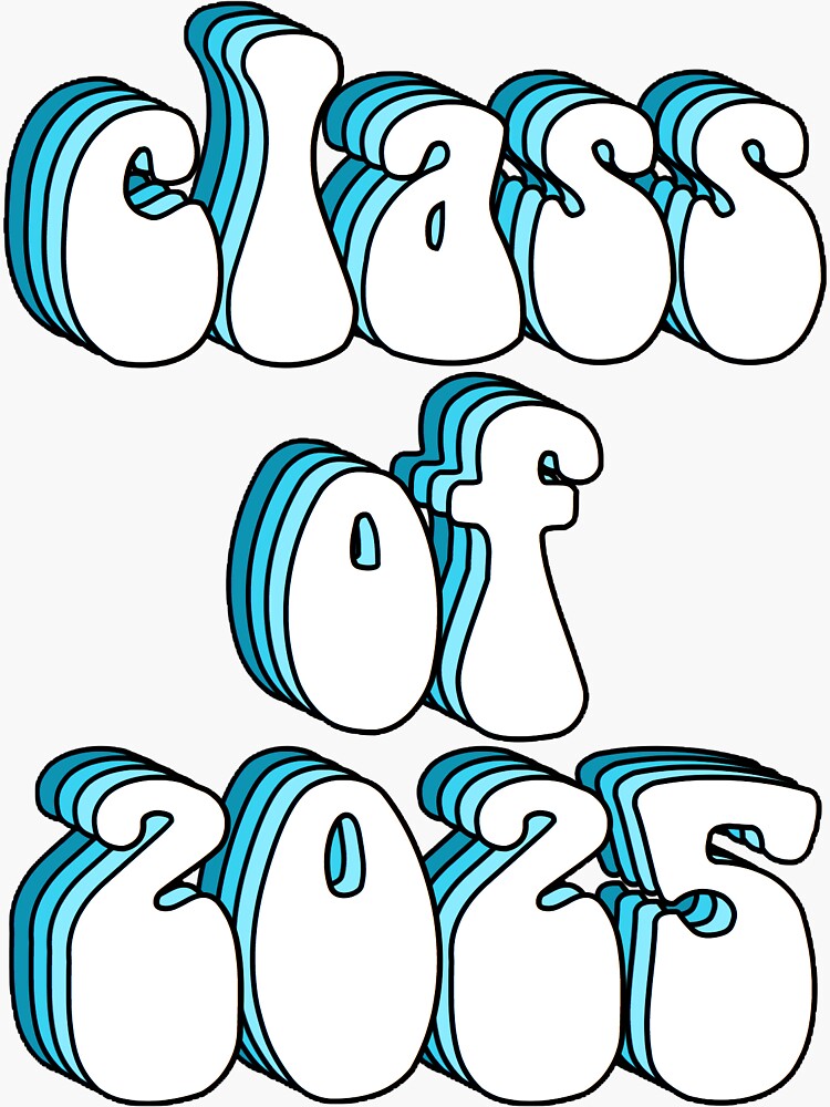 "Class of 2025" Sticker for Sale by adelaideb1 Redbubble