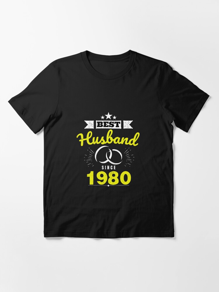 Thumbnail 3 of 7, Essential T-Shirt, Mens Best Husband Since 1980 Married for 38 Years T Shirt designed and sold by creativeloog.
