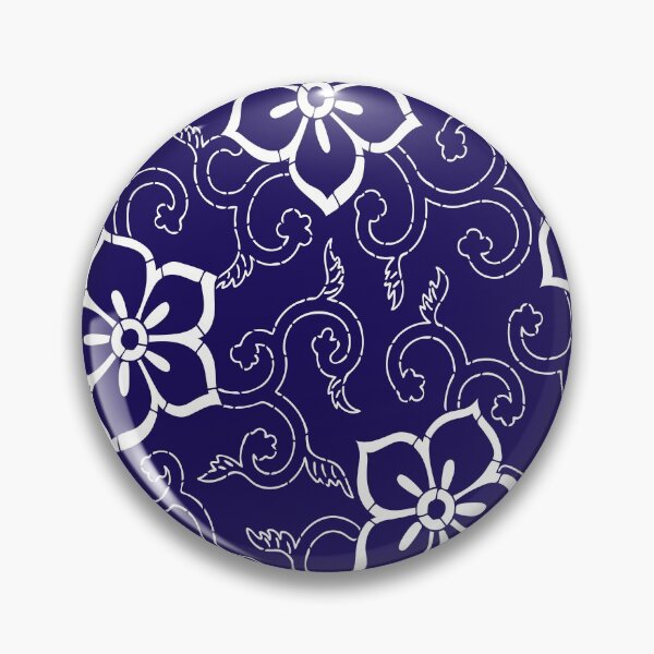 Item preview, Blue Batik Floral designed and sold by Makanahele.