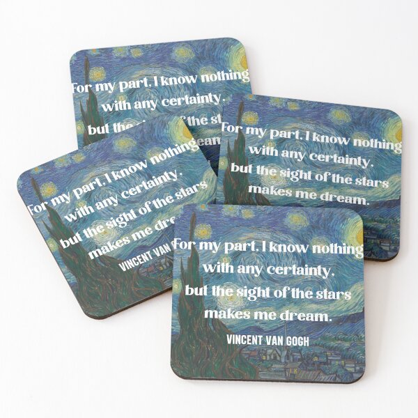 Item preview, Vincent Van Gogh quote Starry Night designed and sold by cdmarchant.