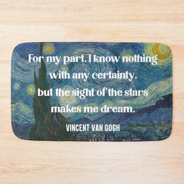 Item preview, Vincent Van Gogh quote Starry Night designed and sold by cdmarchant.