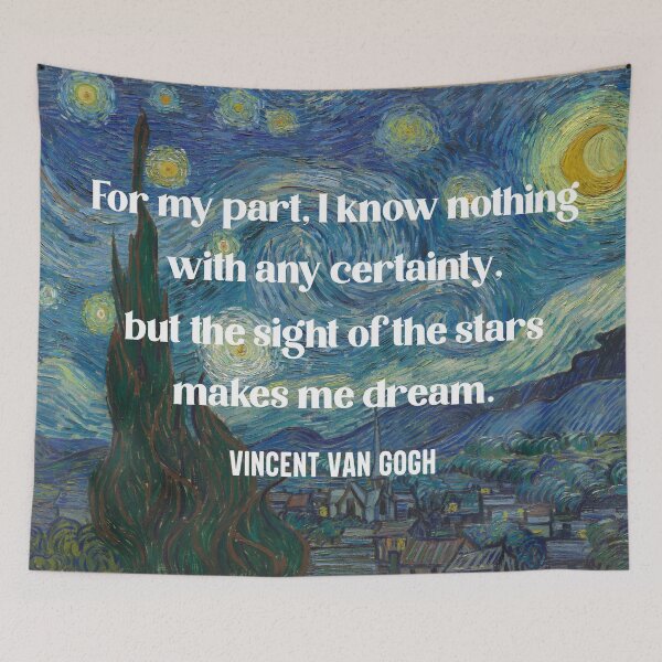 Item preview, Vincent Van Gogh quote Starry Night designed and sold by cdmarchant.