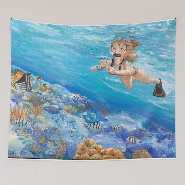 Item preview, snorkeling coral reef swim designed and sold by artbymeagan.