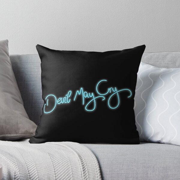 DMC neon Throw Pillow