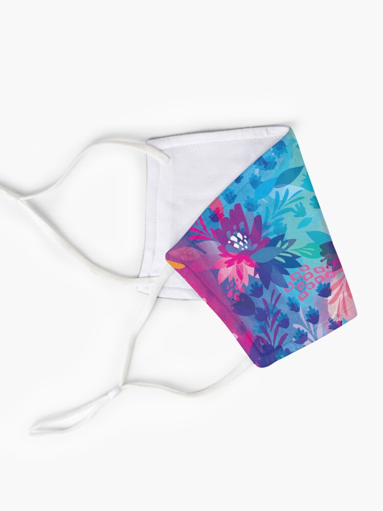 Alternate view of bloom daily planners floral jungle Mask
