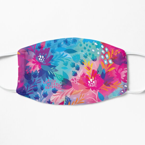 bloom daily planners floral jungle Flat Mask