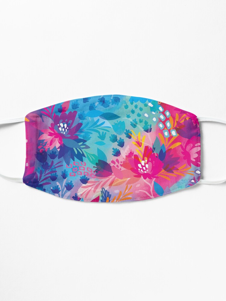 Alternate view of bloom daily planners floral jungle Mask