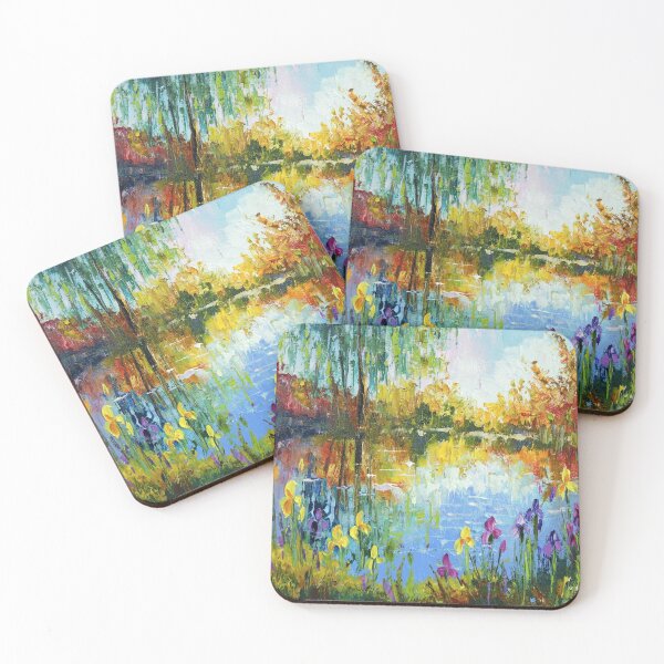 Item preview, Irises by the pond designed and sold by Olha Darchuk.