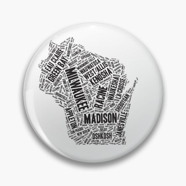 Item preview, Top Wisconsin Cities Collage  designed and sold by WearWisco.