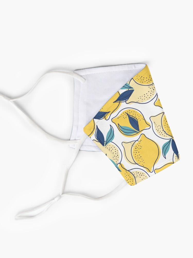 Alternate view of bloom daily planners lemons Mask