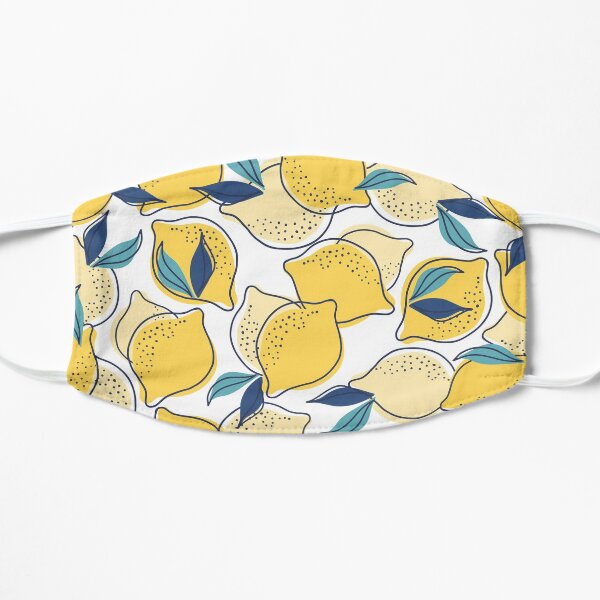 bloom daily planners lemons Flat Mask