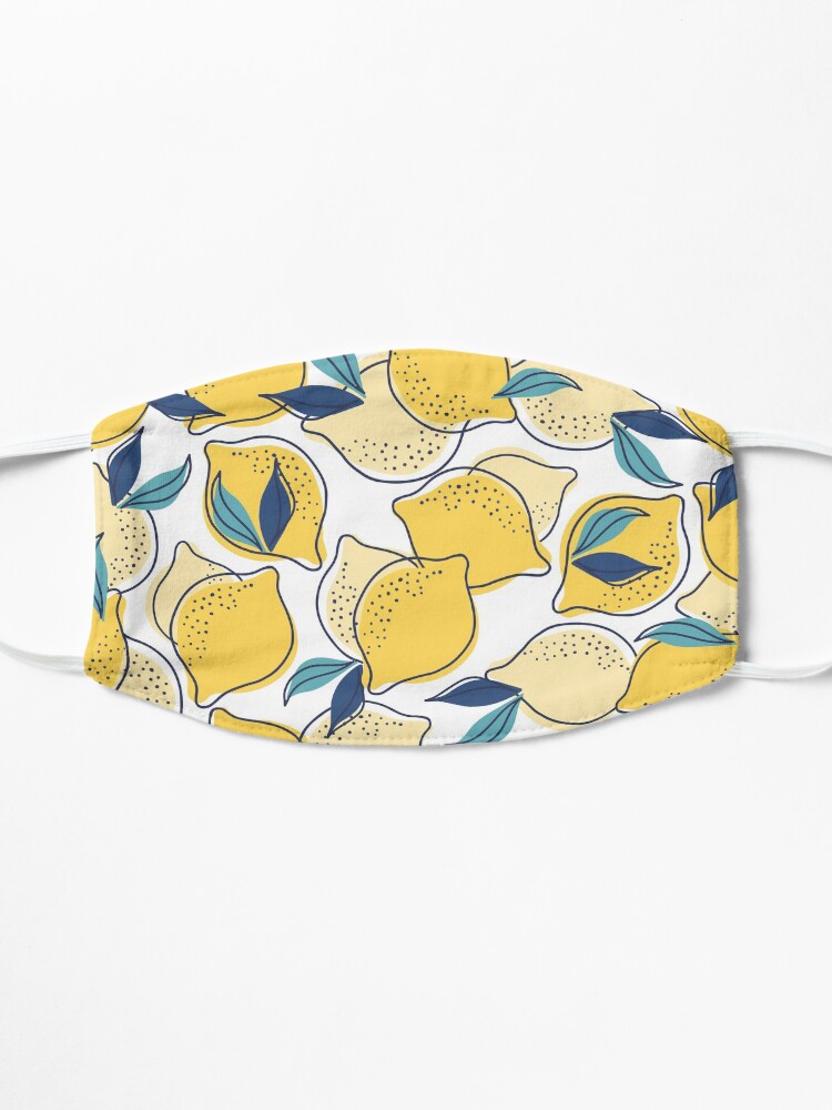 Alternate view of bloom daily planners lemons Mask