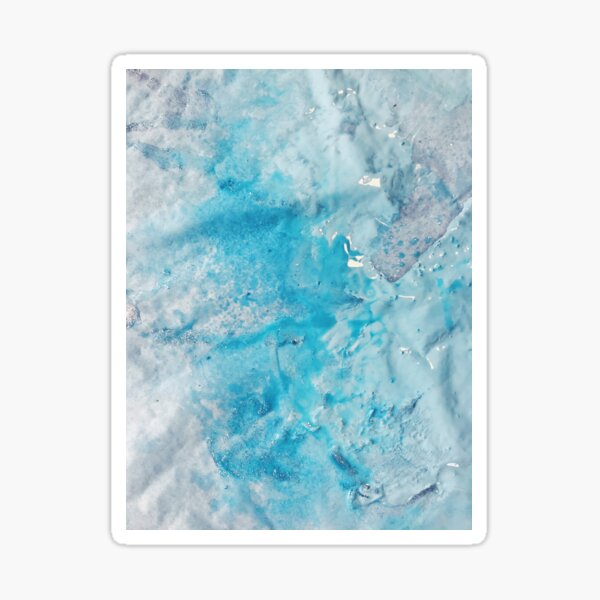 Celestite Crystal Acrylic & Ink Sticker