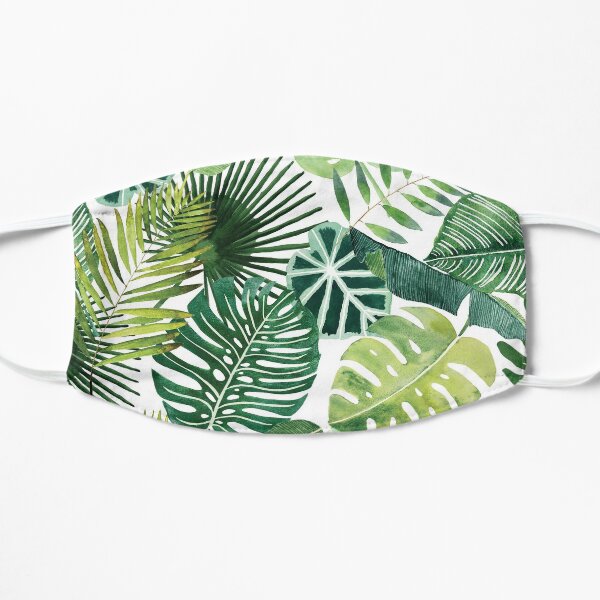 bloom daily planners tropical palm leaves Mask
