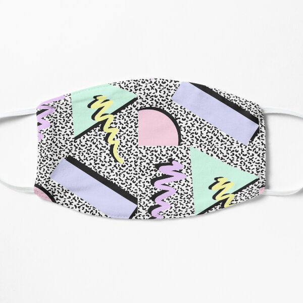 Memphis Art Pattern Flache Maske