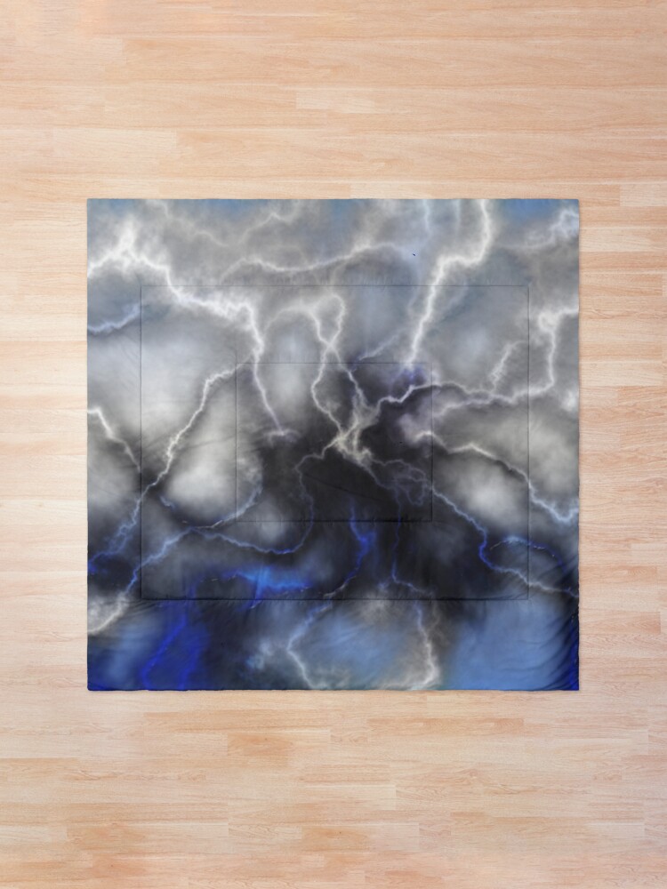 Alternate view of Lightning ride (blue) Comforter