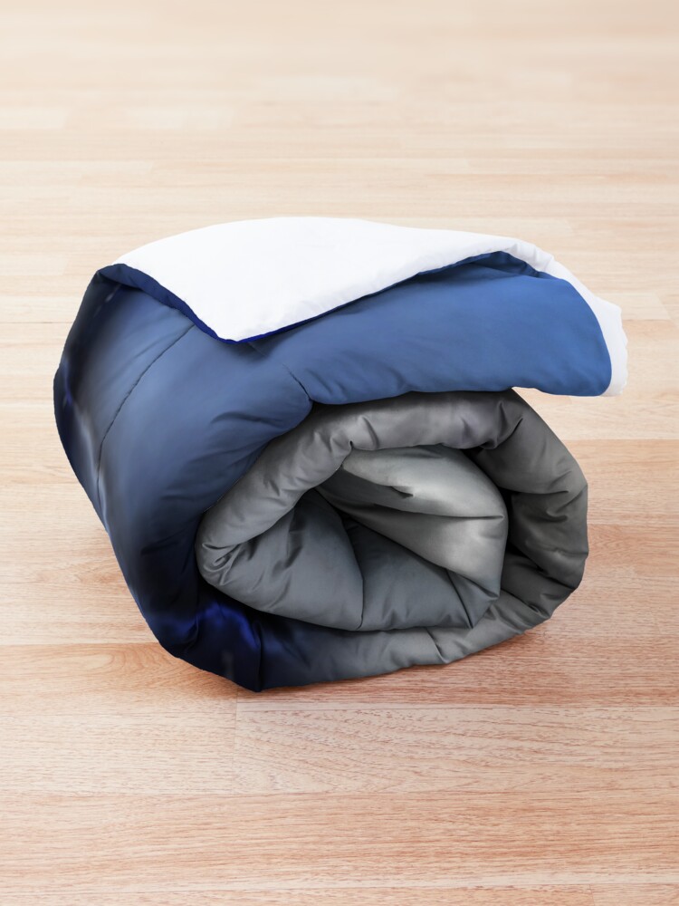 Alternate view of Lightning ride (blue) Comforter