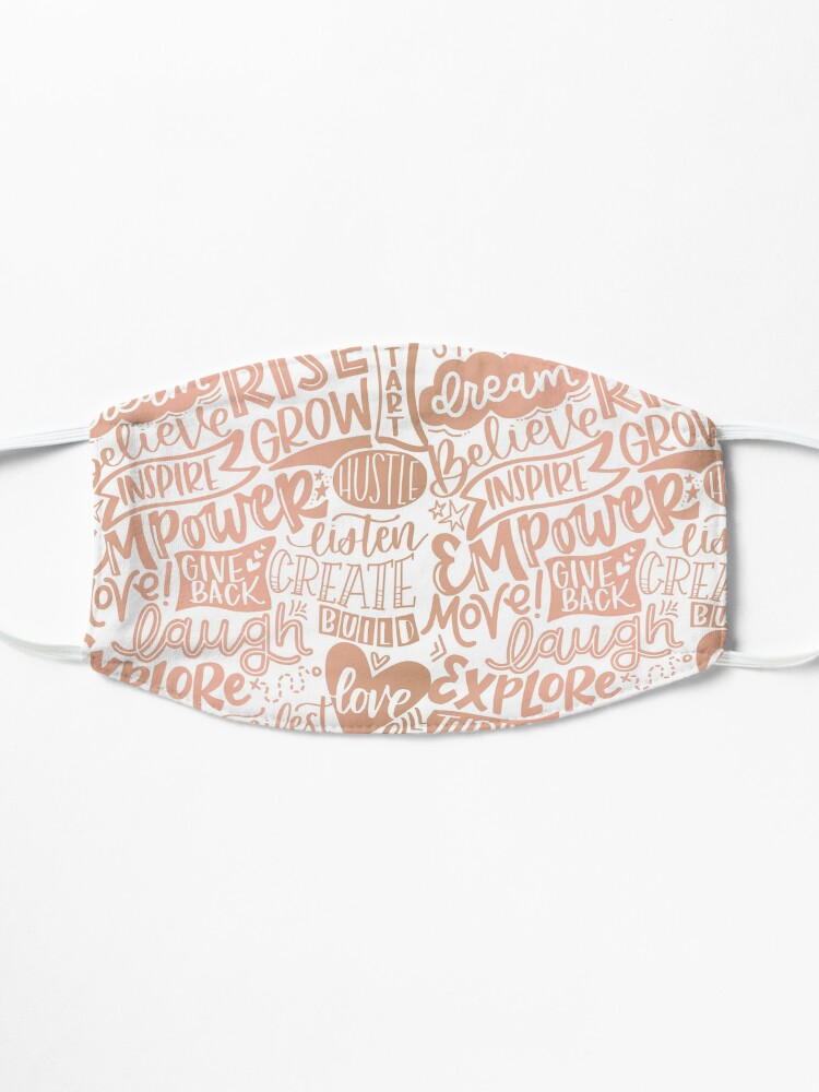 Alternate view of bloom daily planners words of the year Mask