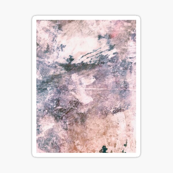 Smoky Quartz Crystal Acrylic & Ink Sticker