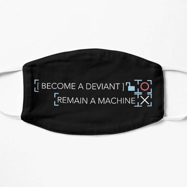 BECOME DEVIANT (White Text) Flat Mask