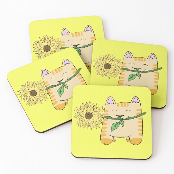 Item preview, Sunflower Kitty designed and sold by Facebook.com/ ArtByAmyMinori.