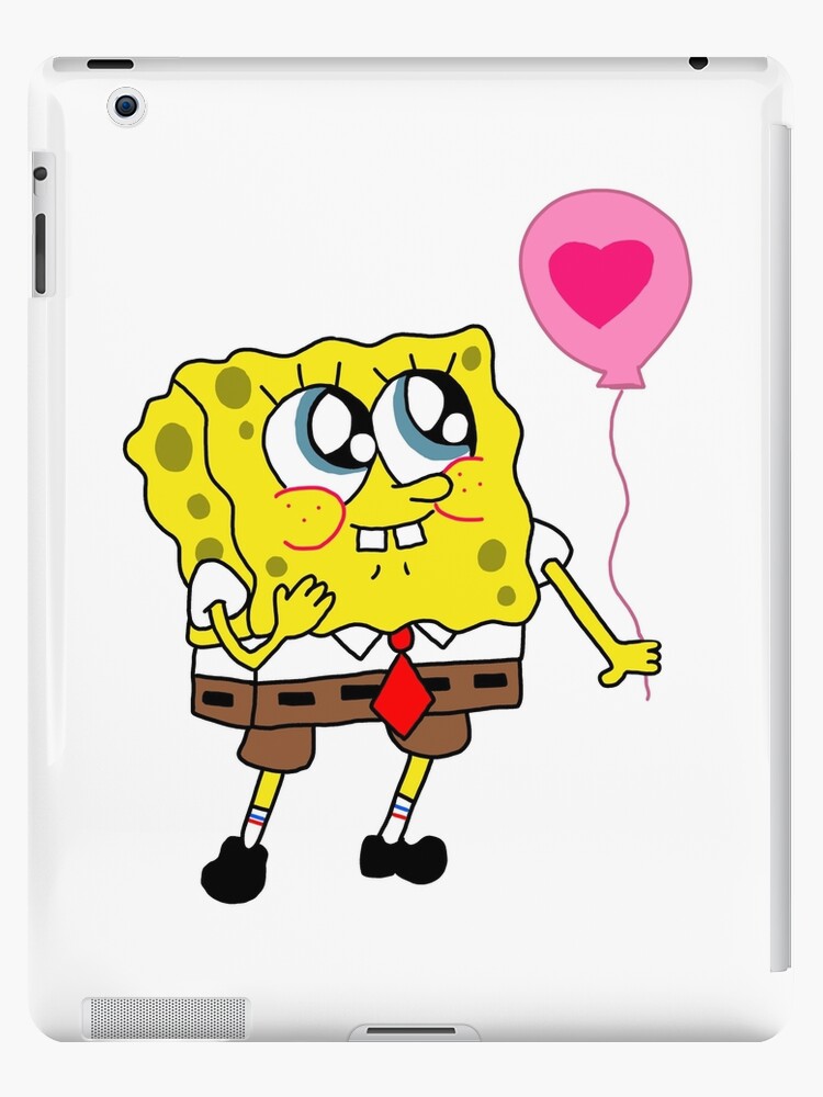 Cute Spongebob Squarepants with baloon iPad Case & Skin for Sale by Katuse