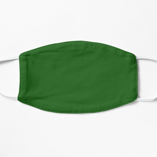 Dark Green Face Mask Flat Mask