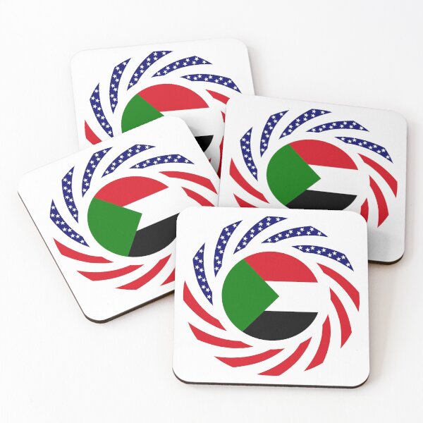 Item preview, Sudanese American Multinational Patriot Flag Series designed and sold by Carbon-Fibre Media.