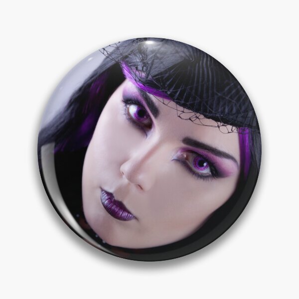 Item preview, Elegant gothic style portrait with purple makeup  designed and sold by Elisanth.