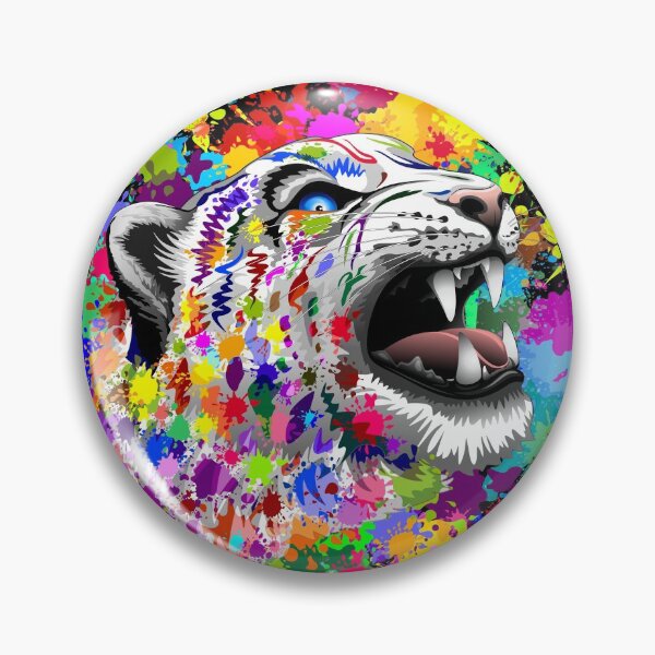 Item preview, Leopard Psychedelic Paint Splats designed and sold by BluedarkArt.