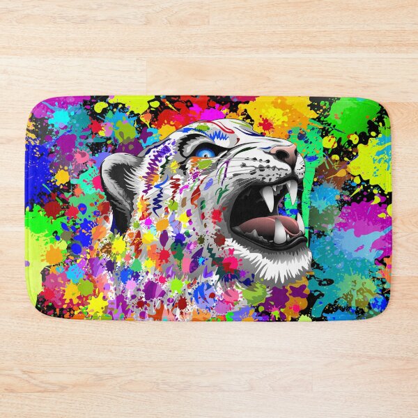 Item preview, Leopard Psychedelic Paint Splats designed and sold by BluedarkArt.