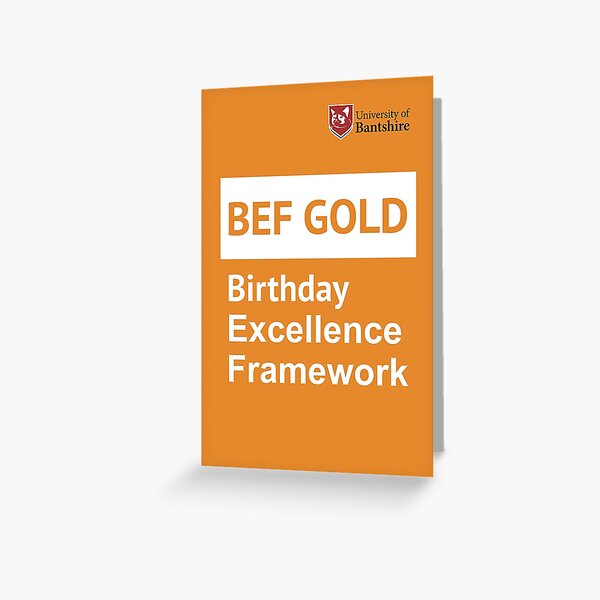 Gold birthday Greeting Card