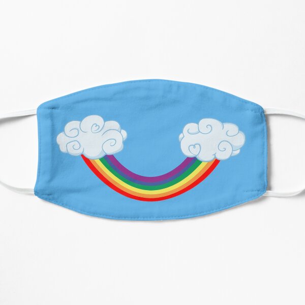 Rainbow Glade Smile Flat Mask