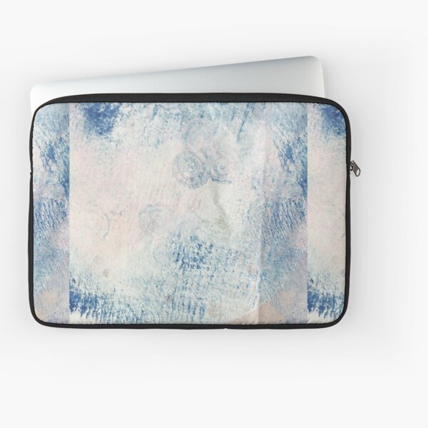 Aquamarine Crystal Acrylic & Ink Laptop Sleeve