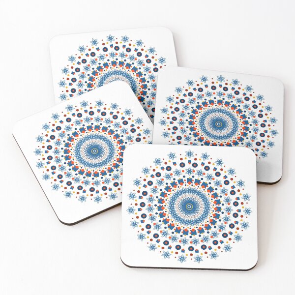 Item preview, Scientific bluish mandala designed and sold by magenta-dream.