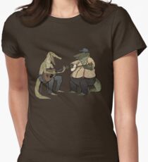Dueling Crocodylidae Women's Fitted T-Shirt