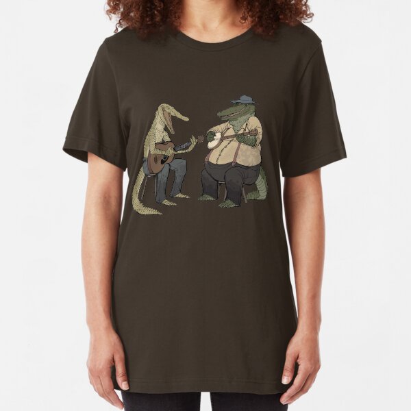 Dueling Crocodylidae Slim Fit T-Shirt