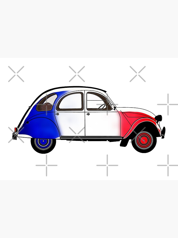 « 2CV avec les couleurs du drapeau français » par Buckwhite