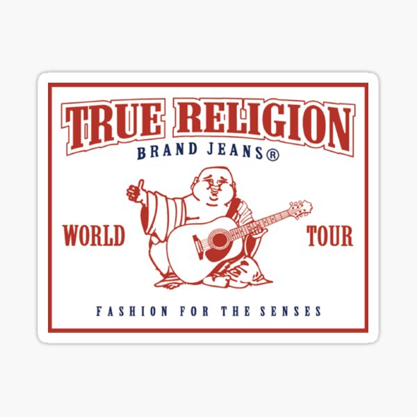 "True Religion Logo" Sticker for Sale by Obobenamne Redbubble