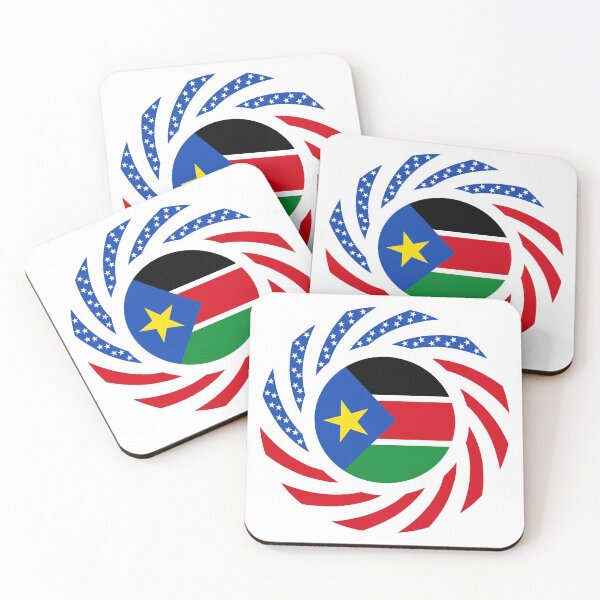 Item preview, South Sudanese American Multinational Patriot Flag Series designed and sold by Carbon-Fibre Media.