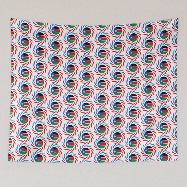 Item preview, South Sudanese American Multinational Patriot Flag Series designed and sold by Carbon-Fibre Media.