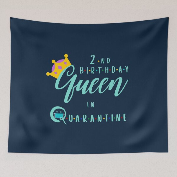 Item preview, 2nd birthday queen in quarantine, 2 years old birthday for sister and daughter and baby gifts who born in 2018 and 2019  ideas designed and sold by mustafatolba16.
