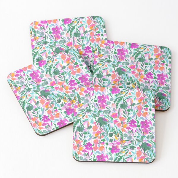 Item preview, Upside Floral Magenta Green designed and sold by Jacqueline Maldonado.