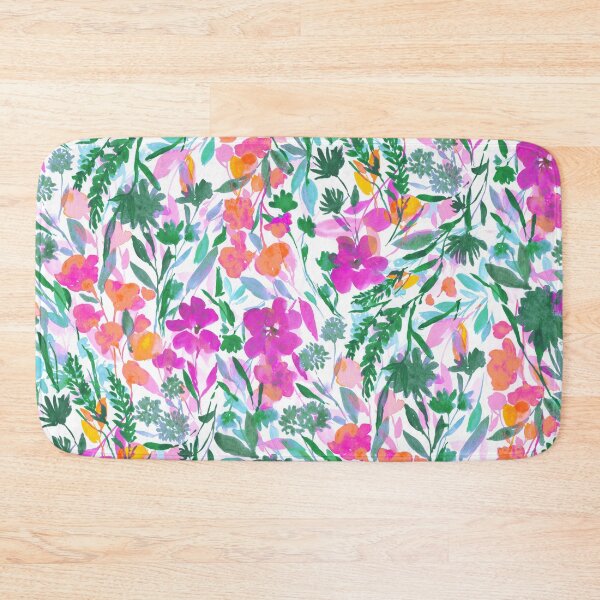 Item preview, Upside Floral Magenta Green designed and sold by Jacqueline Maldonado.