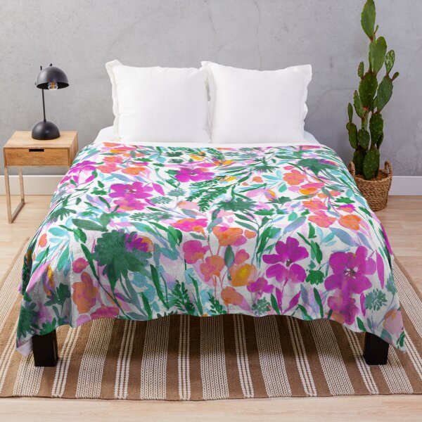 Item preview, Upside Floral Magenta Green designed and sold by Jacqueline Maldonado.
